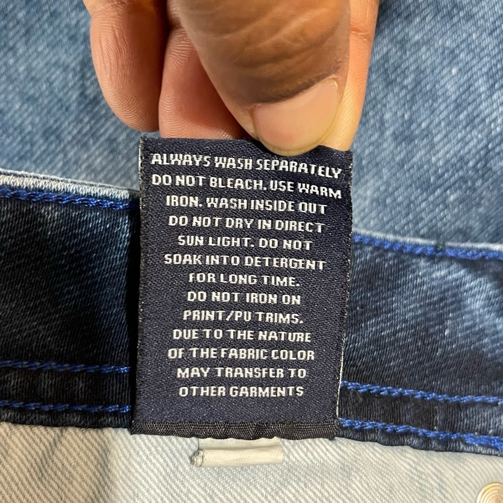 Denim Killer Blu Carrot Fit Mens Jeans Sz 34 Blue Prewash - Picture 12 of 16